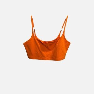 Wild Fable Womens Orange Cropped Cami Tank Top Spaghetti Strap Small NWT